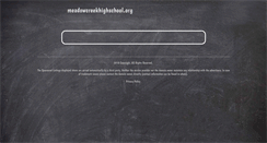 Desktop Screenshot of meadowcreekhighschool.org